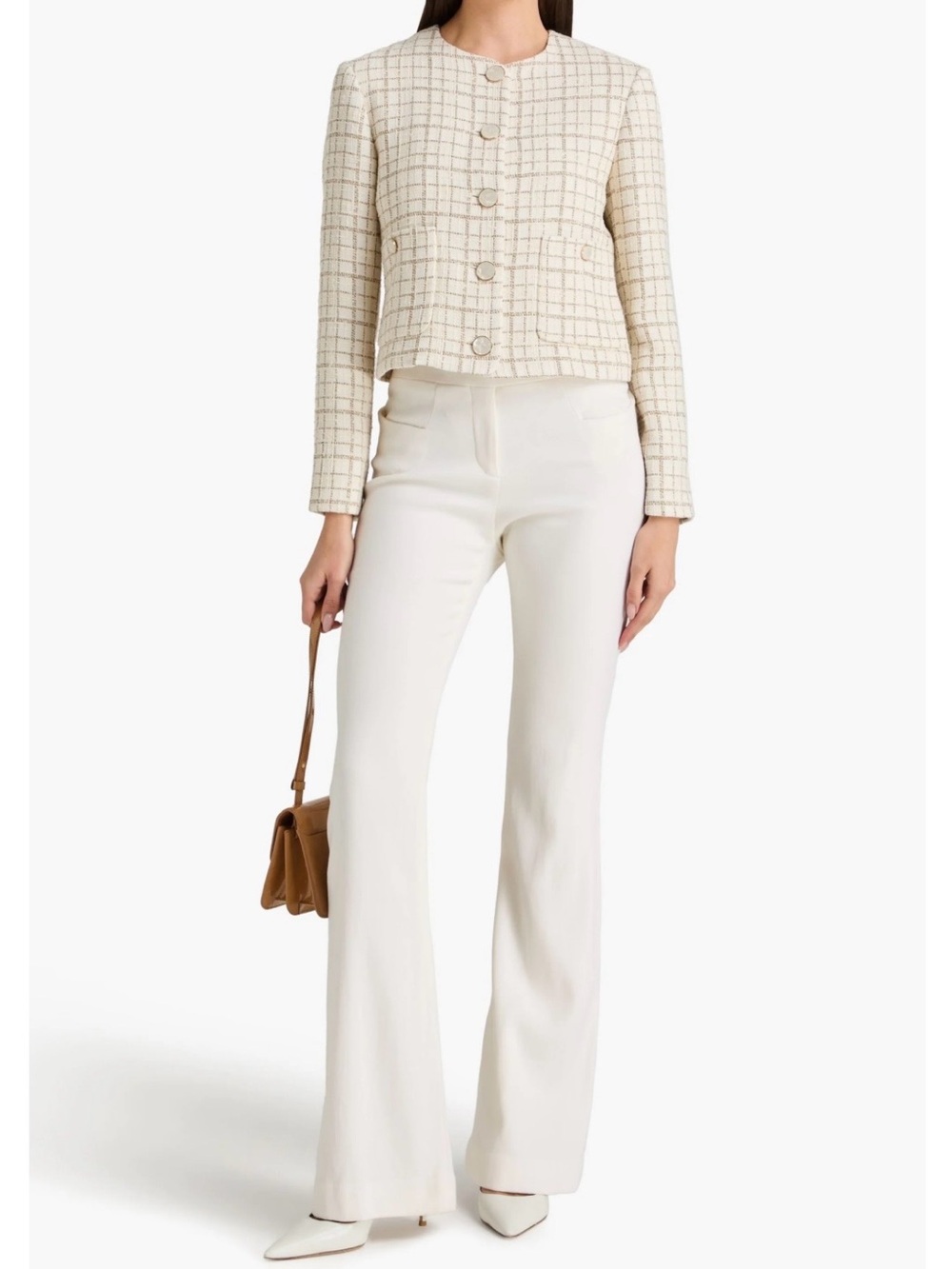 Veronica Beard Andrea Metallic Tweed Jacket
